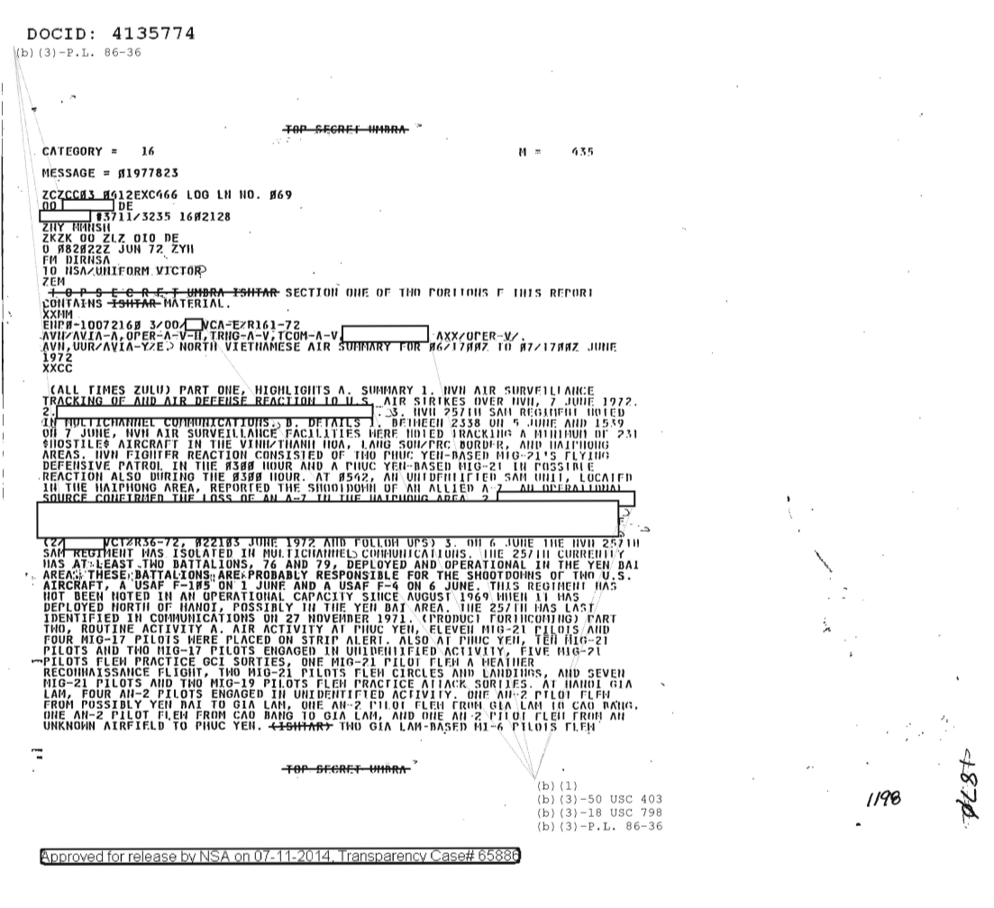  NORTH VIETNAMESE AIR SUMMARY FOR 06-1700Z TO 07-1700Z JUNE 1972 1870.PDF