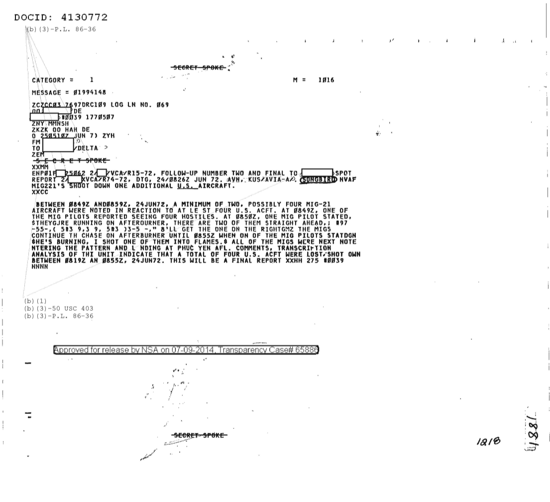  NVAF MIG-21'S SHOOT DOWN ONE ADDITIONAL U.S. AIRCRAFT, FOLLOW-UP NR TWO AND FINAL 1882.PDF