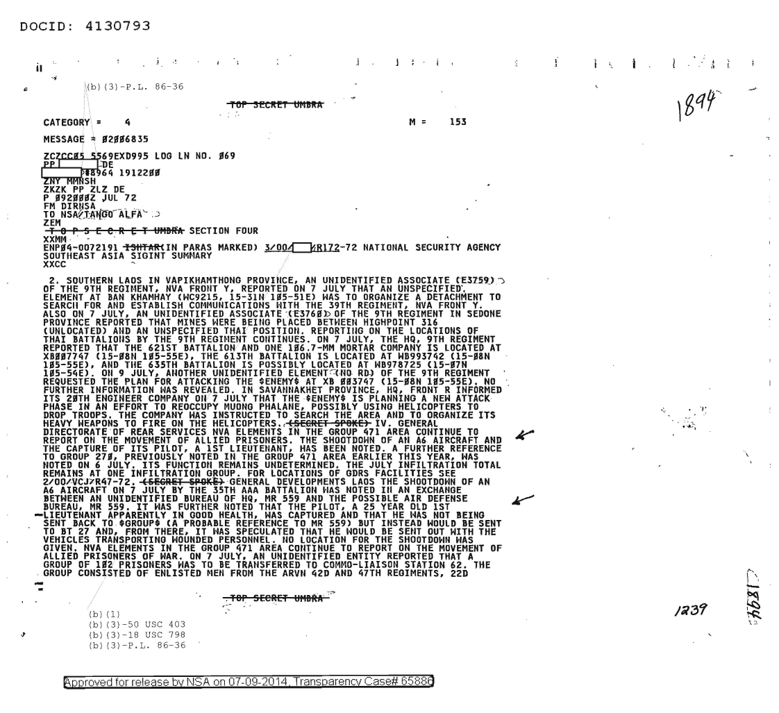  NATIONAL SECURITY AGENCY SOUTHEAST ASIA SIGINT SUMMARY, SECTION FOUR 1894.PDF