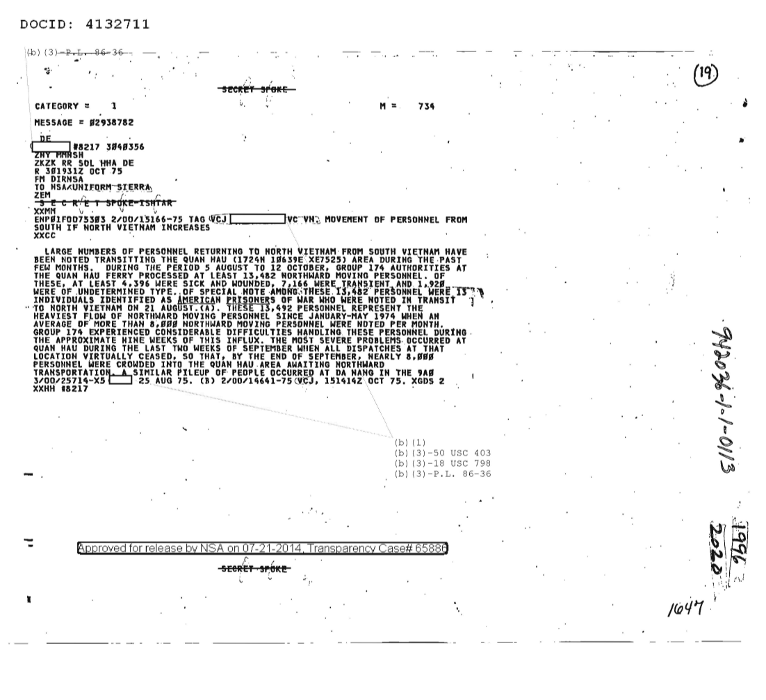  MOVEMENT OF PERSONNEL FROM SOUTH TO NORTH VIETNAM INCREASES 2.PDF