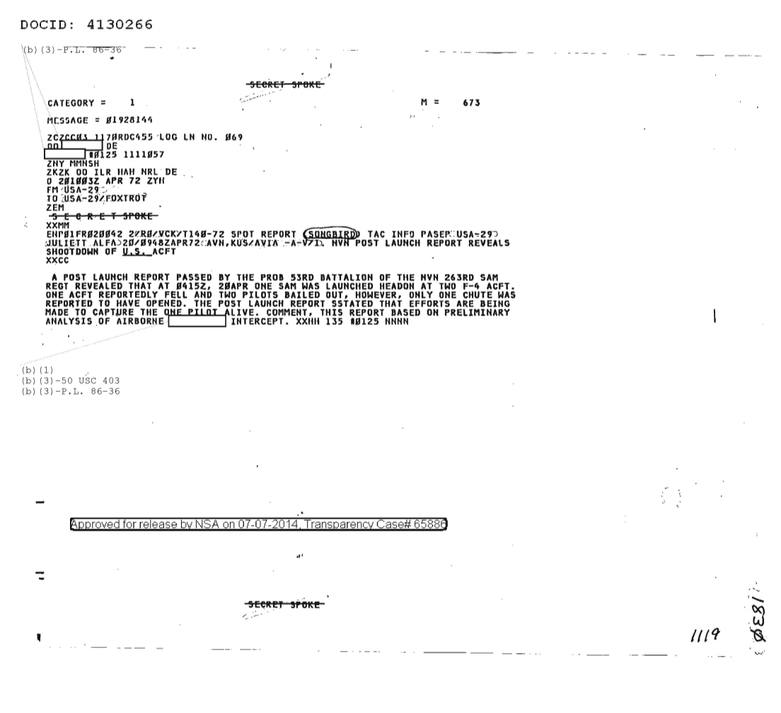  NVN POST LAUNCH REPORT REVEALS SHOOTDOWN OF U.S. AIRCRAFT 1830.PDF