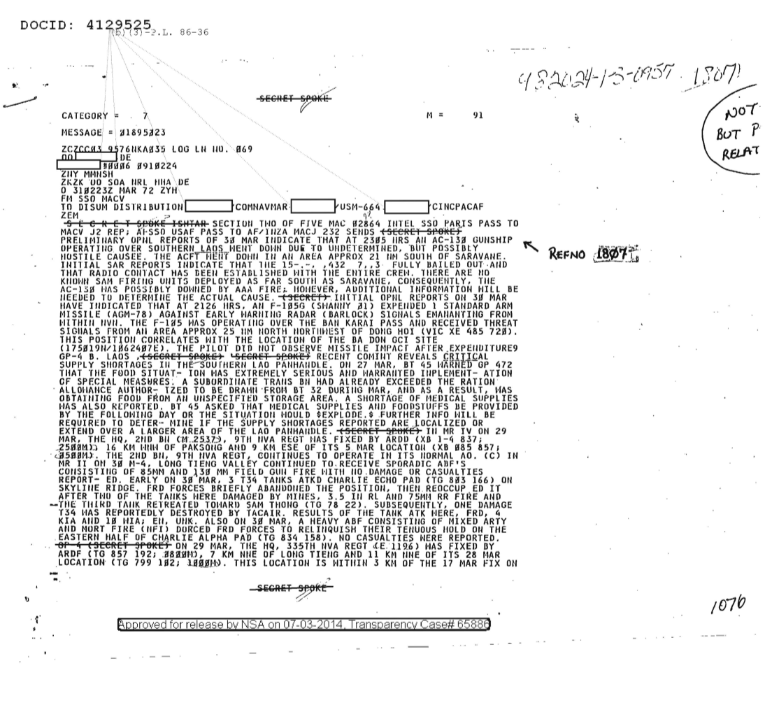  AC-130 GUNSHIP OPERATING OVER SOUTHERN LAOS WENT DOWN 1807.PDF