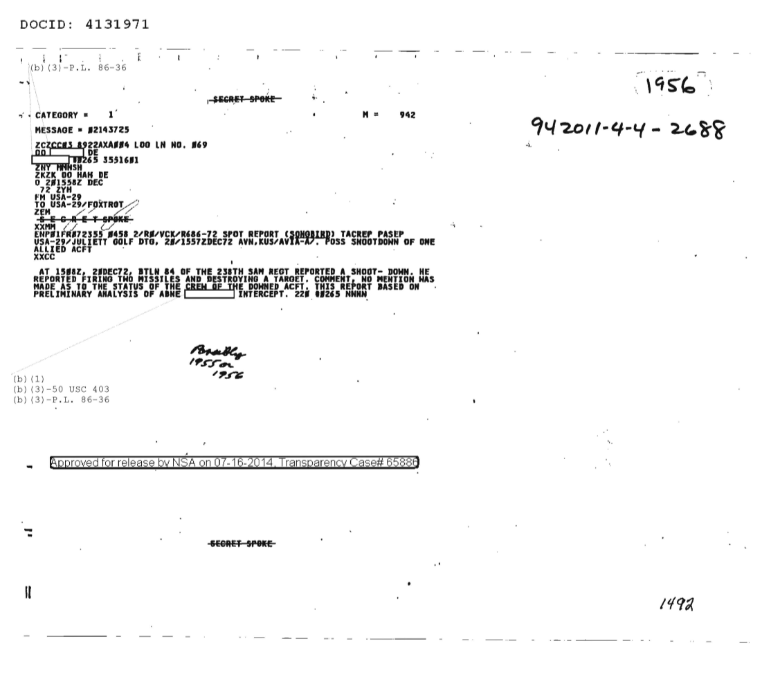  POSSIBLE SHOOTDOWN OF ONE ALLIED AIRCRAFT 1956.PDF