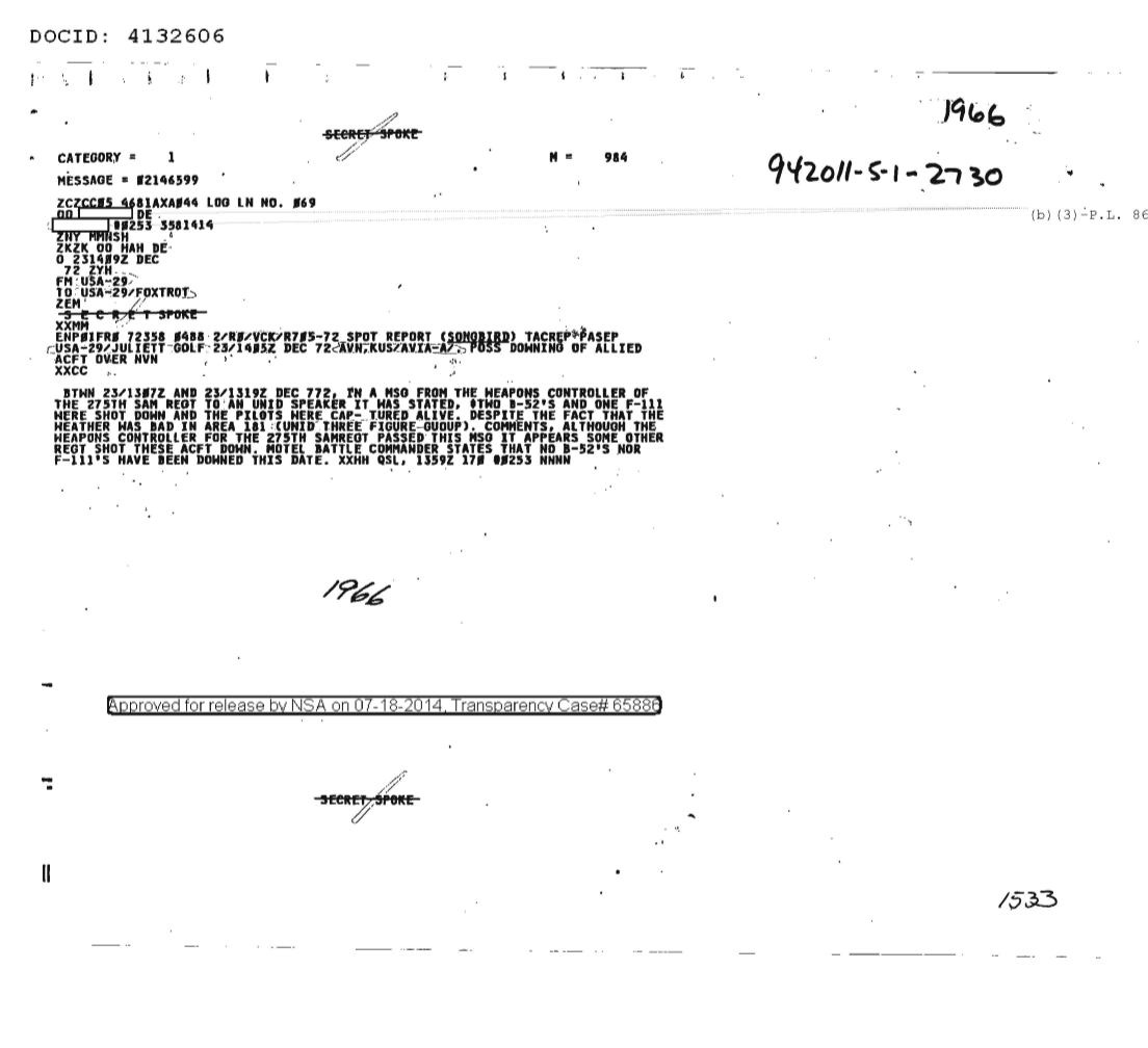  POSSIBLE DOWNING OF ALLIED AIRCRAFT OVER NVN 1966.PDF