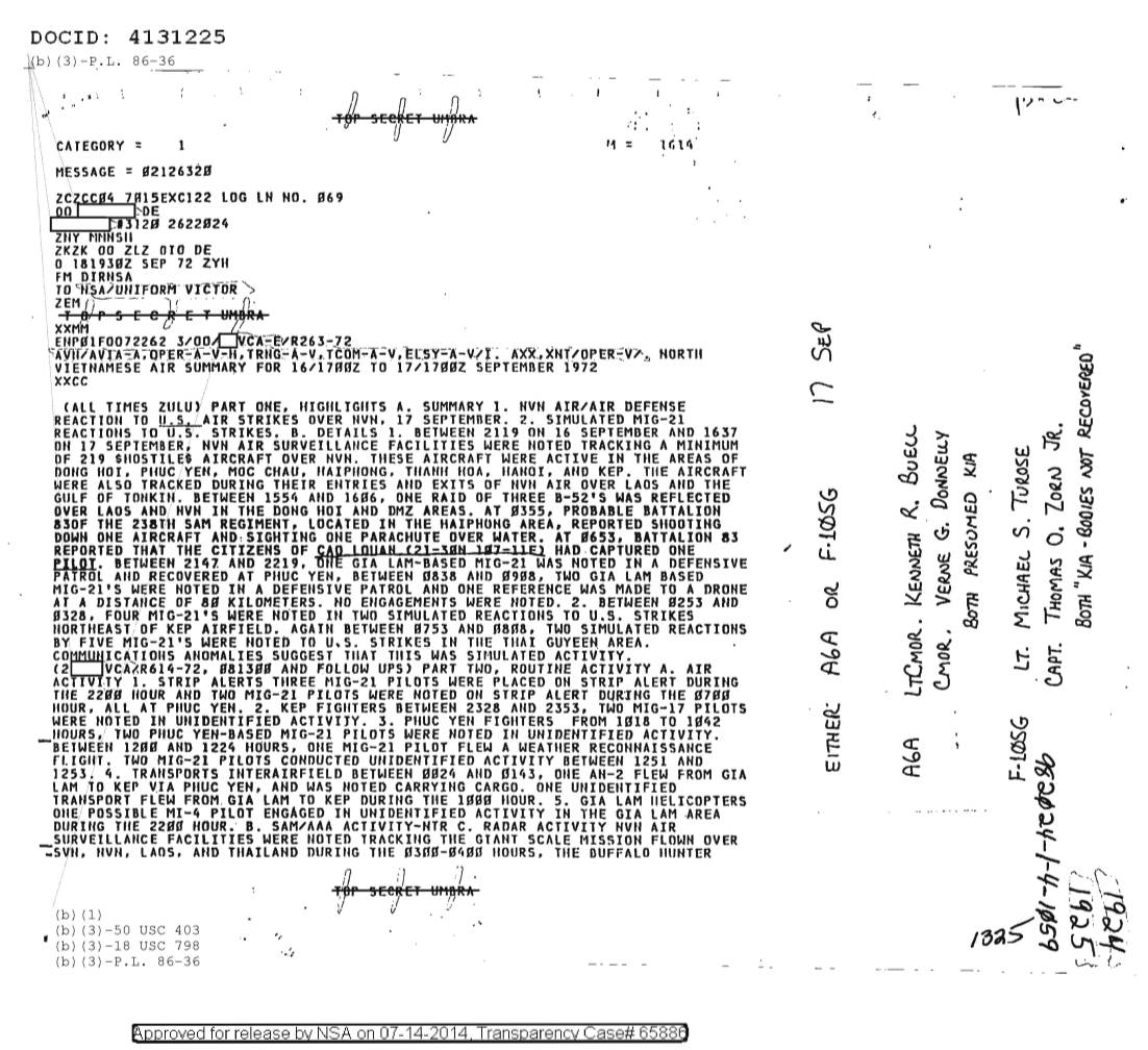  NORTH VIETNAMESE AIR SUMMARY FOR 16-1700Z TO 17-1700Z SEPTEMBER 1972 1924.PDF