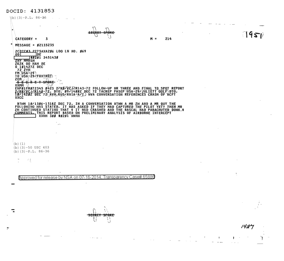  NVA CONVERSATION REFERENCES CRASH OF AIRCRAFT, FOLLOW-UP NR THREE AND FINAL 1951.PDF