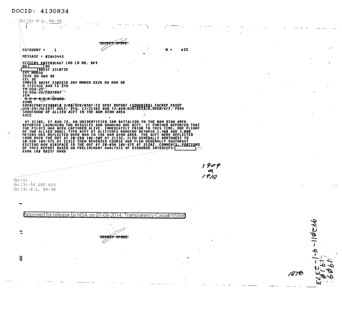  POSSIBLE SHOOTDOWN OF ALLIED AIRCRAFT IN THE NAM DINH AREA 1910.PDF