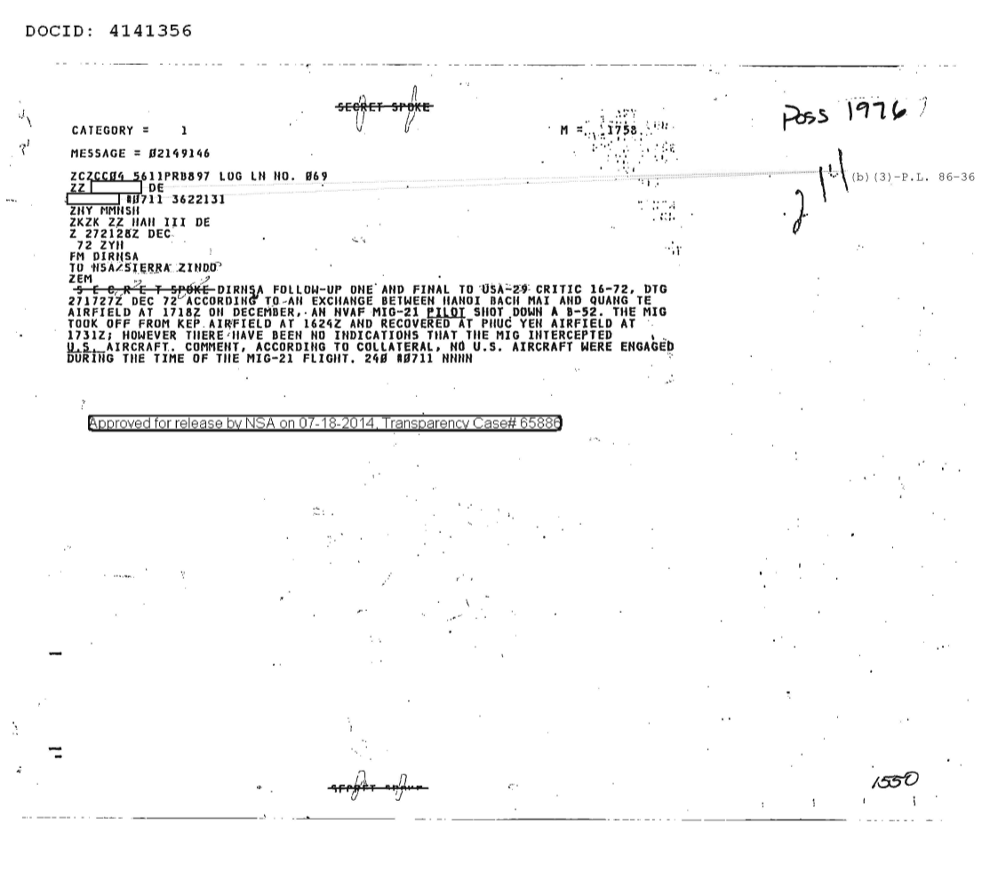  DIRNSA FOLLOW-UP ONE AND FINAL TO USA-29 CRITIC 16-72 1976.PDF