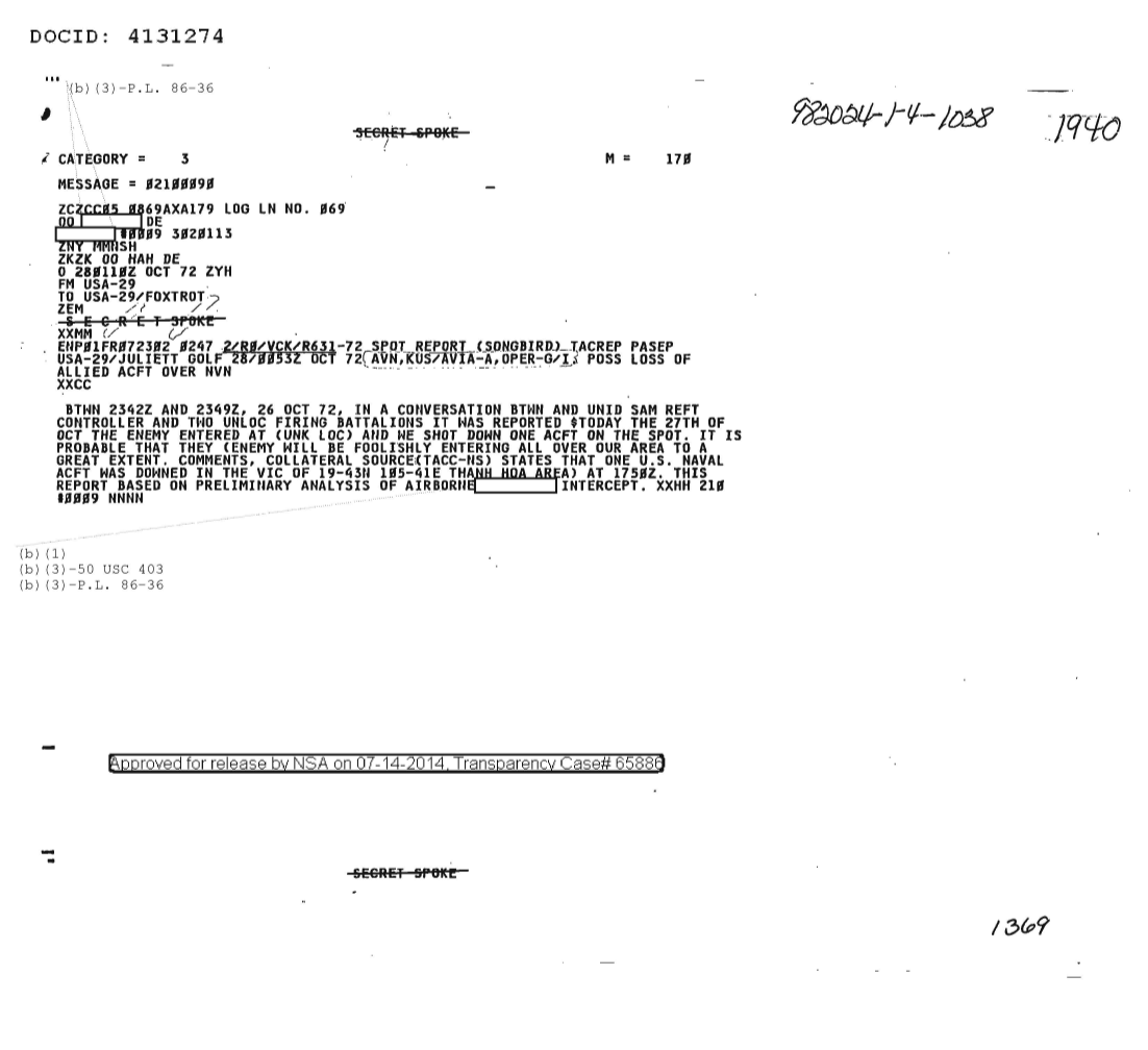  POSSIBLE LOSS OF ALLIED AIRCRAFT OVER NVN 1940.PDF