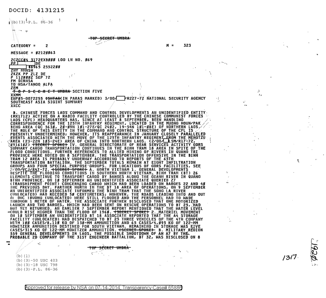  NATIONAL SECURITY AGENCY SOUTHEAST ASIA SIGINT SUMMARY, SECTION FIVE 1920.PDF