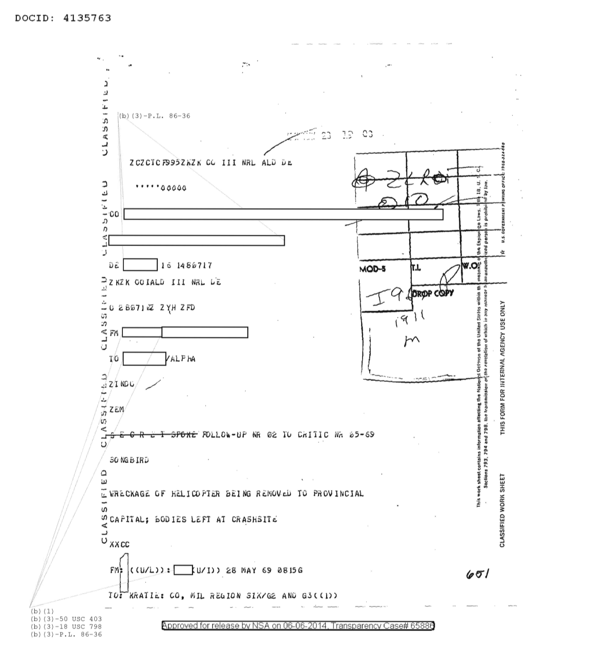  Follow-Up Nr Two to Critic Nr 05-69 (05/18/1969)