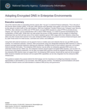 Info Sheet: Adopting Encrypted DNS in Enterprise Environments (January 2021) | U/OO/102904_21 | PP 21-0016