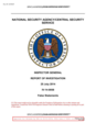 NSA Inspector General Reports