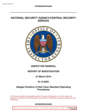 NSA Inspector General Reports