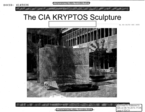 The CIA KRYPTOS Sculpture Slides