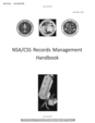 NSA/CSS Records Management Handbook,  dated December 2013
