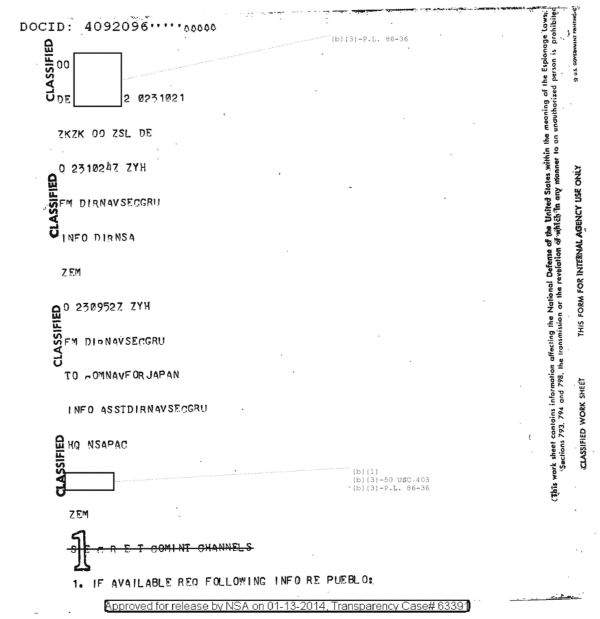  USS PUEBLO - REQUEST FOR CRYPTOLOGIC HOLDINGS (DOC ID 4092096).PDF