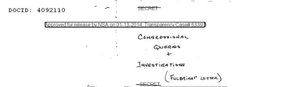  THE PUEBLO - CONGRESSIONAL QUESTIONS AND INVESTIGATIONS (FULBRIGHT LETTER) (DOC ID 4092110).PDF