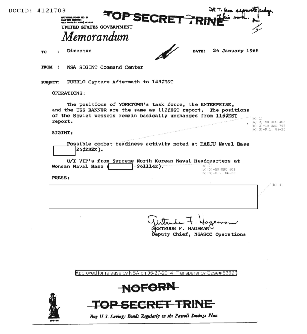  PUEBLO CAPTURE AFTERMATH SUMMARY 26 JAN 1968 (DOC ID 4121703) (1).PDF