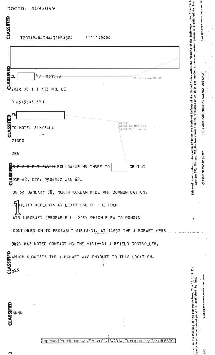  FOLLOW-UP NR THREE TO CRITIC 1-68 - USS PUEBLO (DOC ID 4092099).PDF