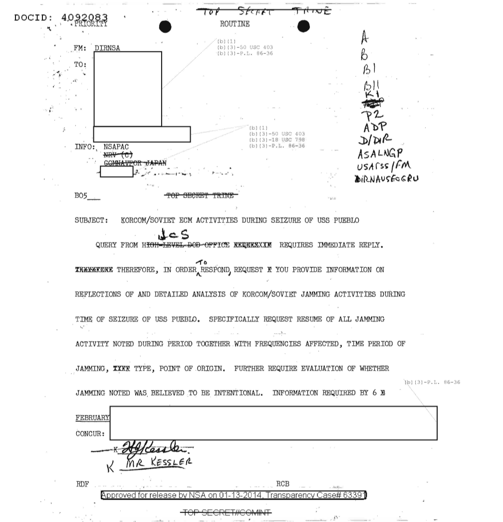  ECM ACTIVITIES DURING SEIZURE OF USS PUEBLO (DOC ID 4092083).PDF