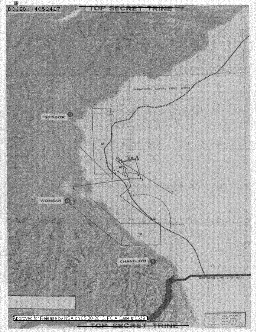  MAP-NORTH KOREAN TERRITORIAL WATERS LIMIT AND PUEBLO POSITIONS (DOC ID 4052427).PDF