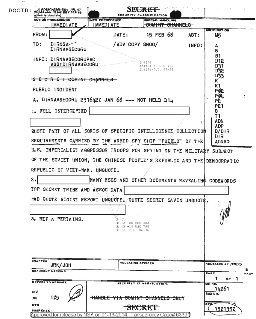  PUEBLO INCIDENT - SPECIFIC INTELLIGENCE COLLECTION REQUIREMENTS (DOC ID 4092089).PDF