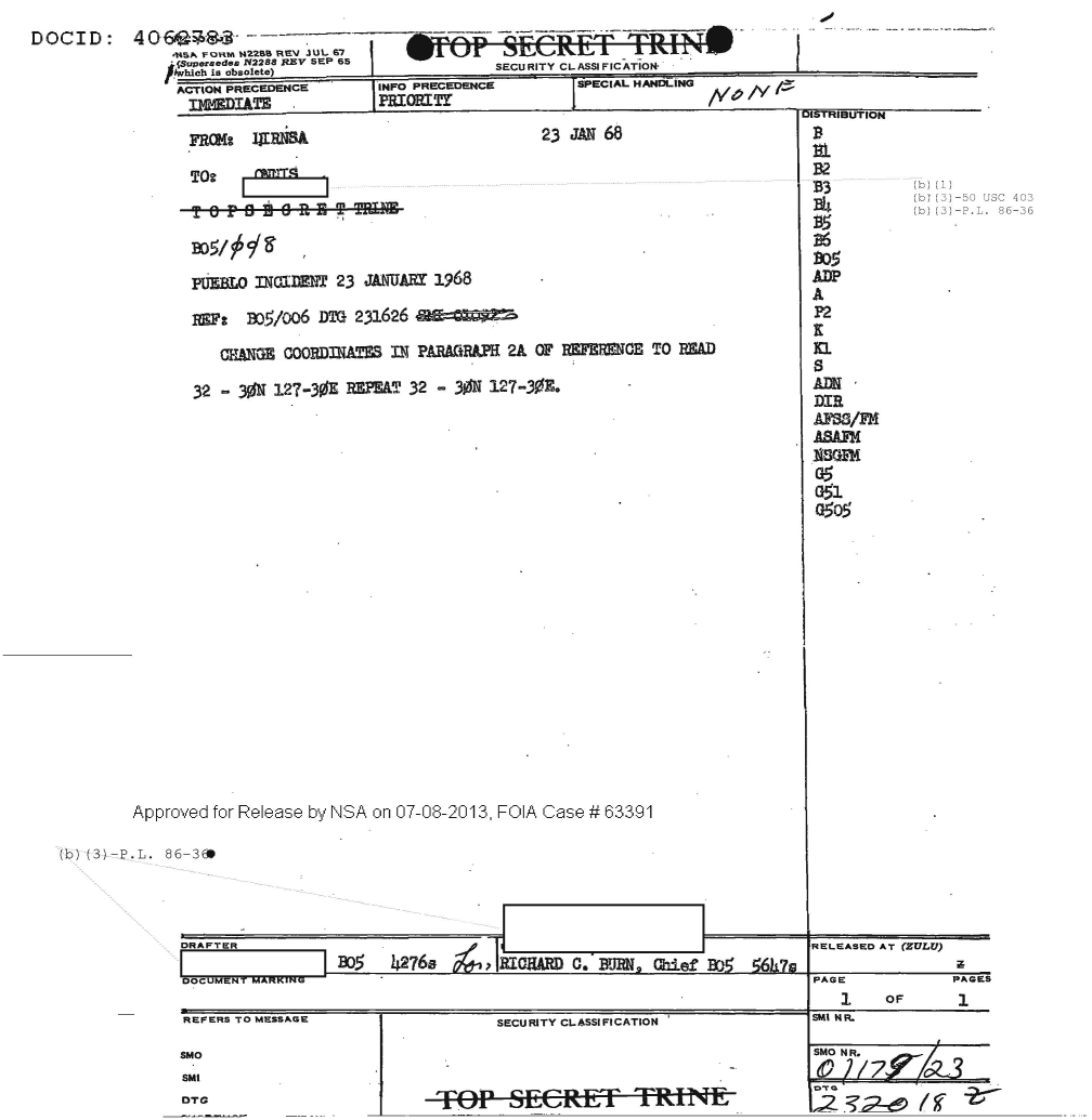  PUEBLO INCIDENT 23 JANUARY 1968 (DOC ID 4062783).PDF