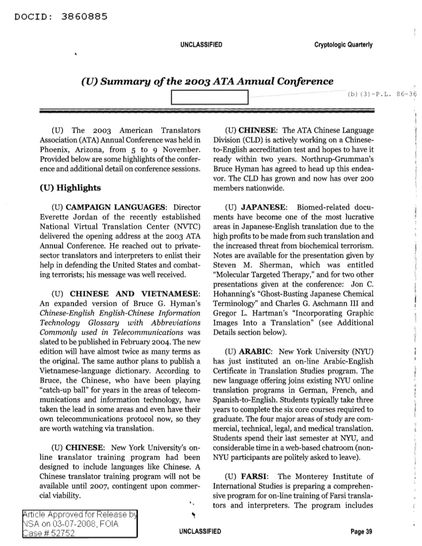  SUMMARY_2003_ATA_ANNUAL_CONF.PDF