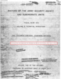 History of the Army Security Agency