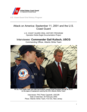 Attack on America: September 11, 2001 and the U.S. Coast Guard
U.S. COAST GUARD ORAL HISTORY PROGRAM Operation Noble Eagle Documentation Project
Interviewee: Commander Gail Kulisch, USCG Commanding Officer, Atlantic Strike Team
Interviewer: PAC Peter Capelotti, USCGR Date of Interview: 20 February 2002 Place: Atlantic Strike Team, Fort Dix, New Jersey

The following are a series of interviews with Coast Guardsmen undertaken by PAC Peter Capelotti (Ph.D.), USCGR, among others, as part of the Historian's Office's attempt to document the Coast Guard's response to the 11 September 2001 terrorist attacks on this country and the impact those attacks had on what the service is called upon to do for the country.
Chief Capelotti used the interviews as part of his research for his book Rogue Wave: The U.S. Coast Guard On and After 9/11, a history of the Coast Guard's response to this attack on the United States.