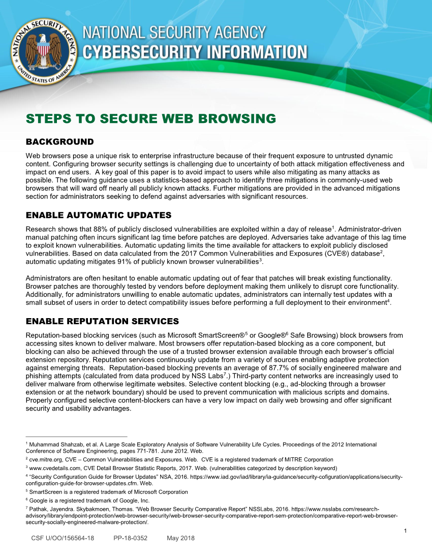  Steps to Securing Web Browsing