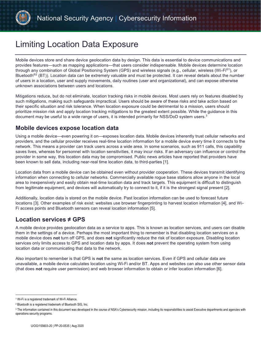  Limiting Location Data Exposure