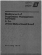 "Realignment of Support and Management Functions in the United States Coast Guard."

February, 1987.