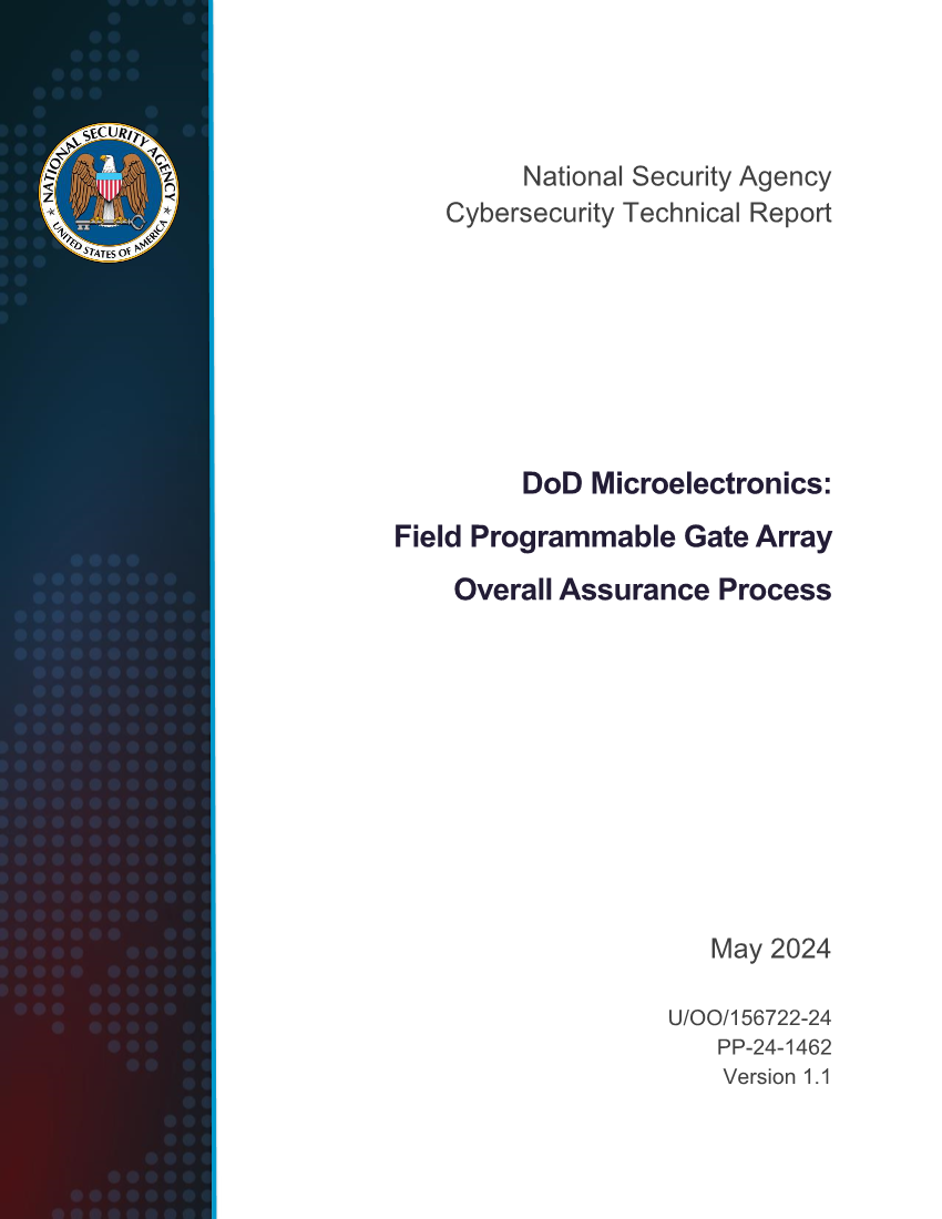  CTR: DoD Microelectronics: Field Programmable Gate Array Overall Assurance Process (May 2024 Update)