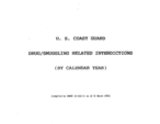 1992 - USCG OLE Interdictions & Seizures 1973-1992; USCG General Digest of Law Enforcement Statistics (G-OLE-1) as of 31 March 1992.