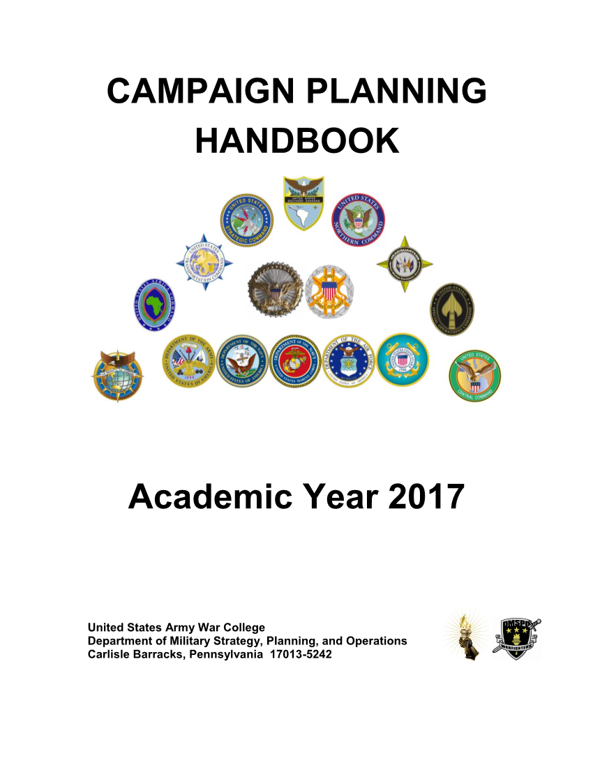  Campaign Planning Handbook AY17