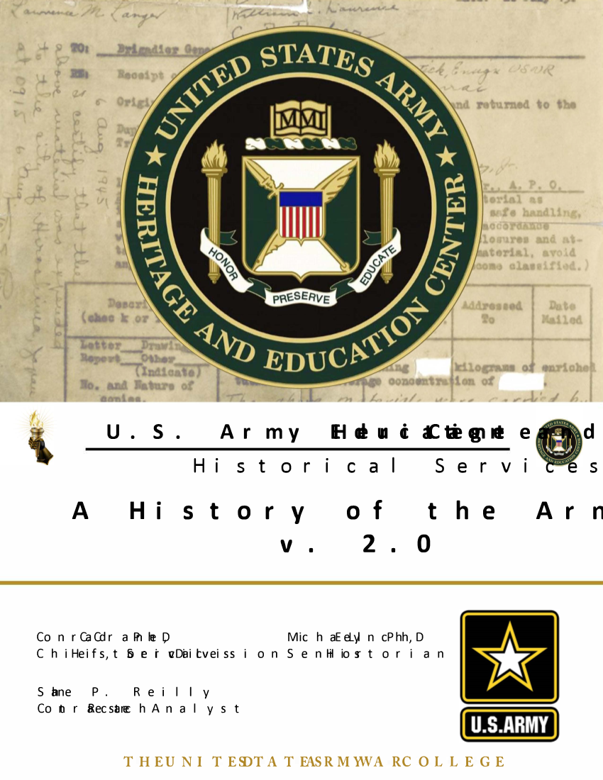  A History of the Army's Future: 1990-2018 v 2.0
