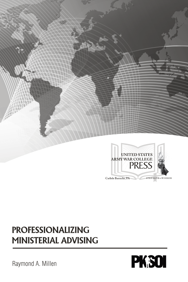  Professionalizing Ministerial Advising