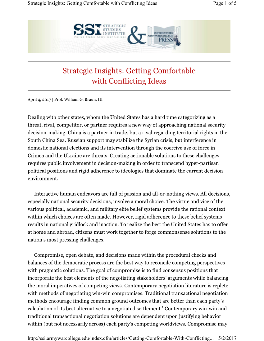  Strategic Insights: Getting Comfortable with Conflicting Ideas