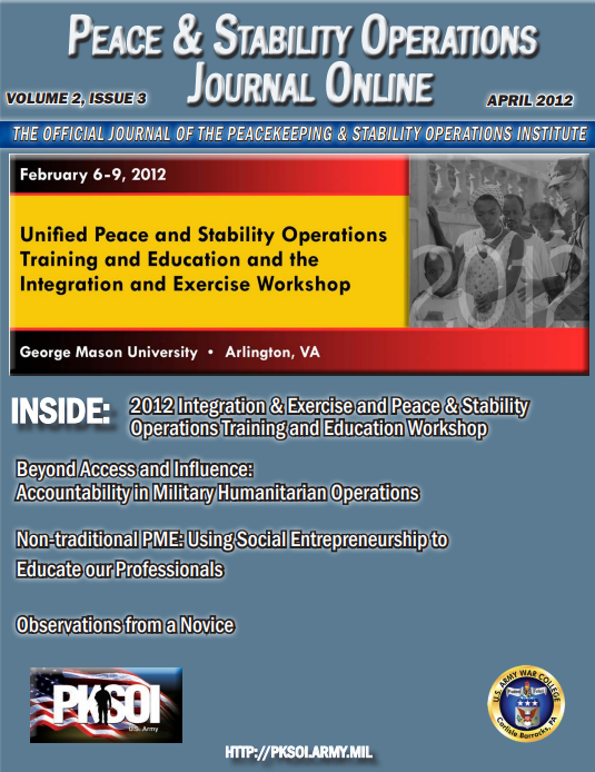  Peace & Stability Journal, Volume 2, Issue 3
