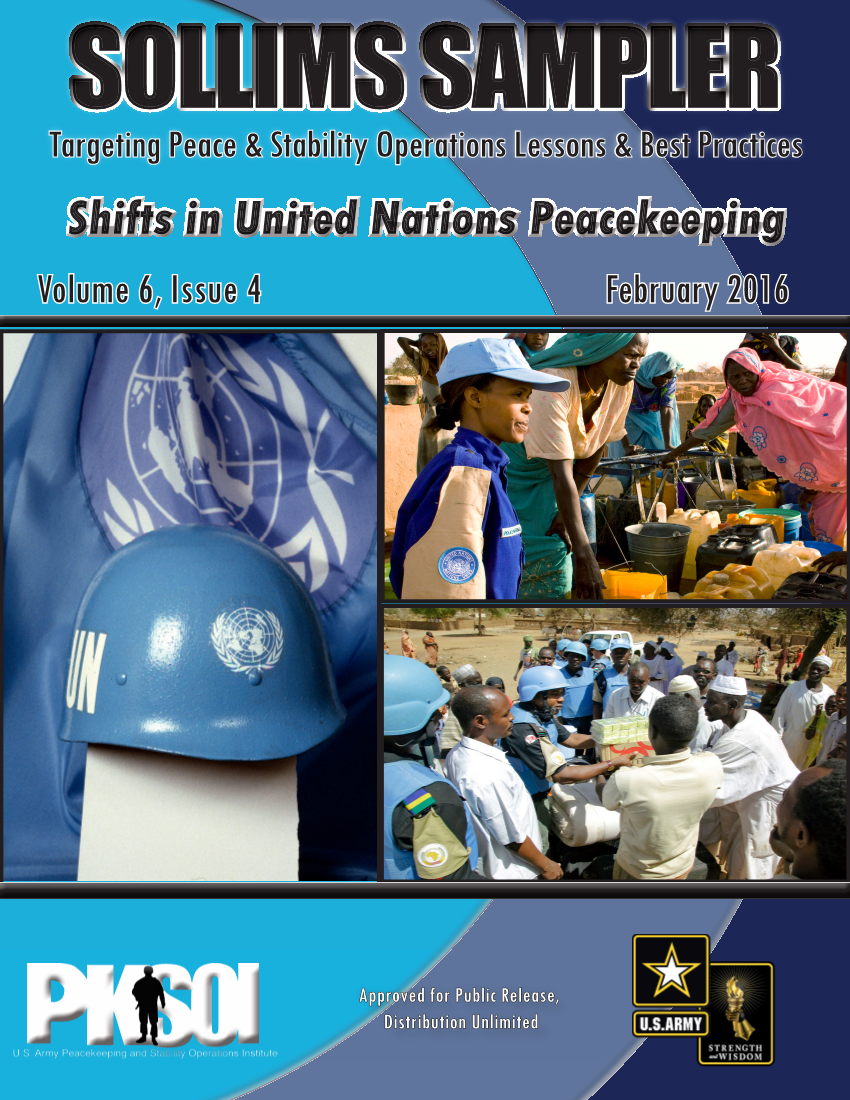  SOLLIMS Sampler (Feb. 2016) - Shifts in United Nations Peacekeeping