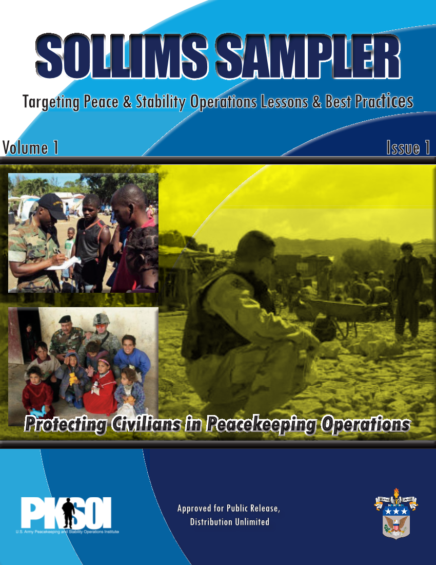  SOLLIMS Sampler - Protection of Civilians in Peacekeeping Operations