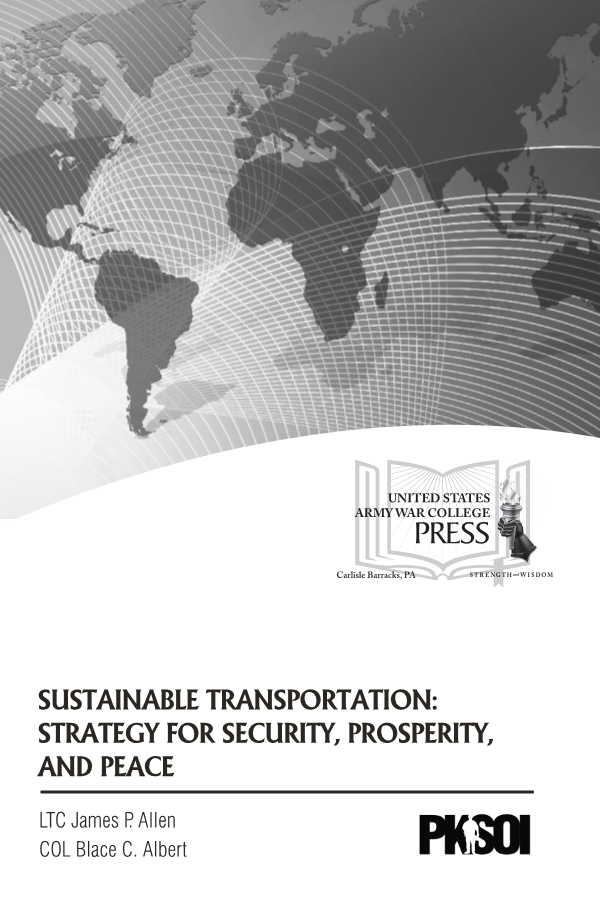  Sustainable Transportation: Strategy for Security, Prosperity and Peace