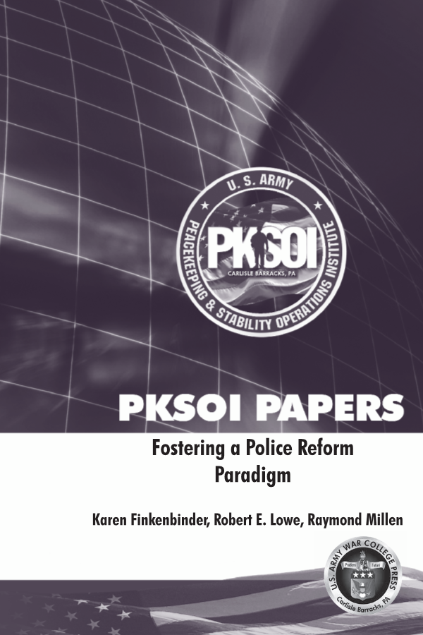  Fostering a Police Reform Paradigm