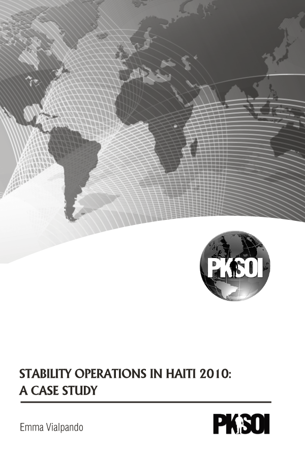  Stability Operations in Haiti 2010: A Case Study