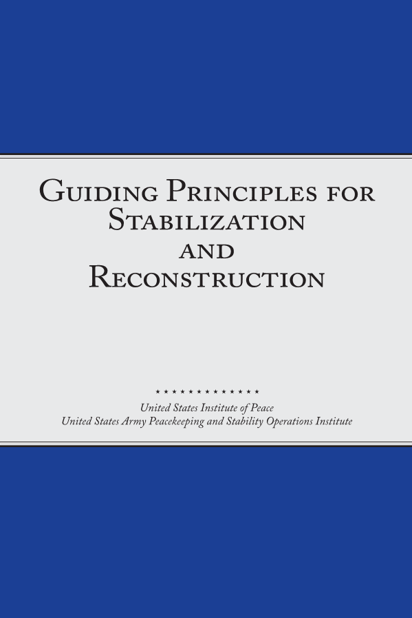  Guiding Principles for Stabilization and Reconstruction