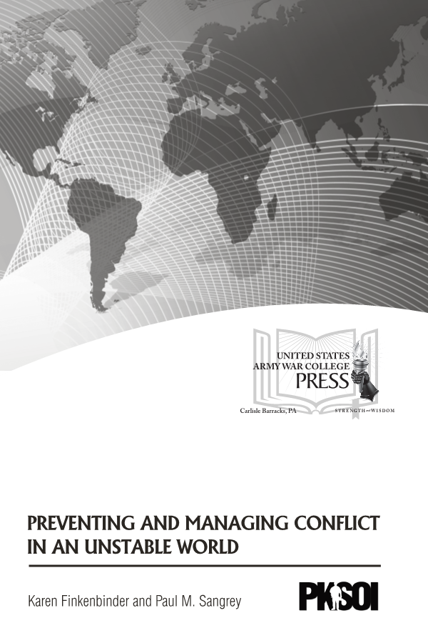  Preventing and Managing Conflict in an Unstable World