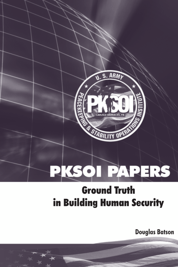  Ground Truth in Building Human Security