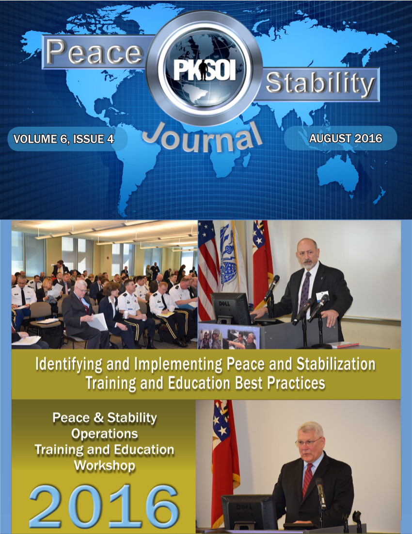  Peace & Stability Journal, Volume 6, Issue 4